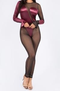 Sheer Leg Bodysuit